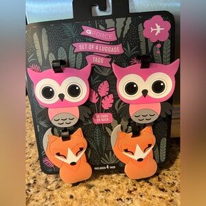 G-Force Owl and Fox Luggage Tags
